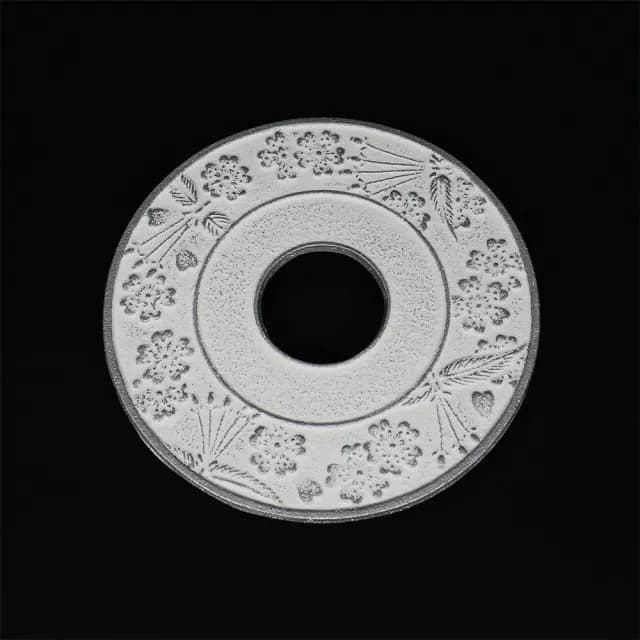 【福介商店】南部鐵器 日本鑄鐵壺墊 岩鑄 櫻 銀麻色 鑄鐵壺墊-大(鍋墊 隔熱墊 茶具)
