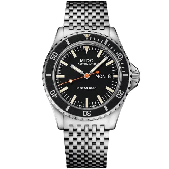 【MIDO 美度 官方授權】Ocean Star海洋之星水鬼75週年特別版機械套錶組 情人節 禮物(M0268301105100)