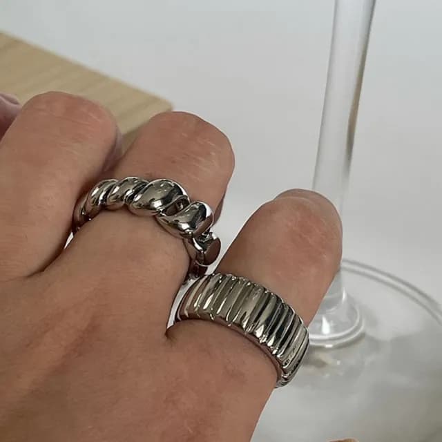 【MoonDy】包包 戒指 女生戒指 情侶戒指 925純銀戒指 復古戒指 戒指女ins 可調節戒指 情人節禮物 情