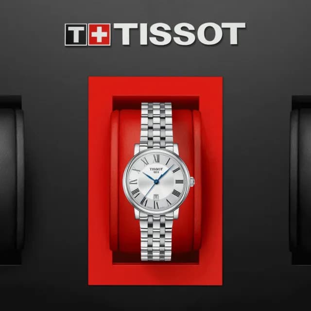 【TISSOT 天梭 官方授權】CARSON 簡約時尚石英腕錶 畢業禮物 送禮 推薦(T1222101103300)