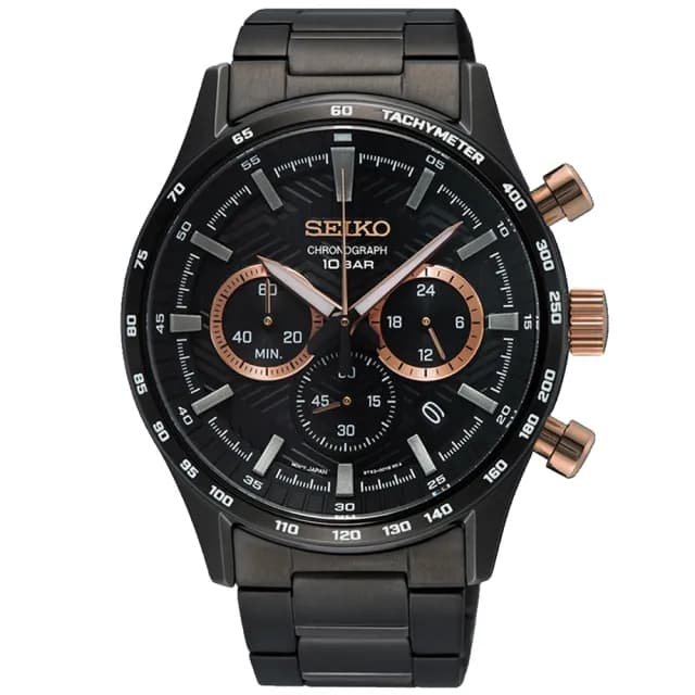 【SEIKO 精工】CS系列 台灣獨家 胎紋計時腕錶 雙11 特惠 推薦(SSB475P1/8T63-00Y0U)