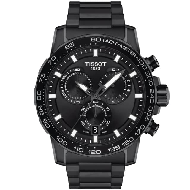 【TISSOT 天梭 官方授權】SUPERSPORT CHRONO 三眼計時石英腕錶 雙11 特惠 推薦(T1256173305100)