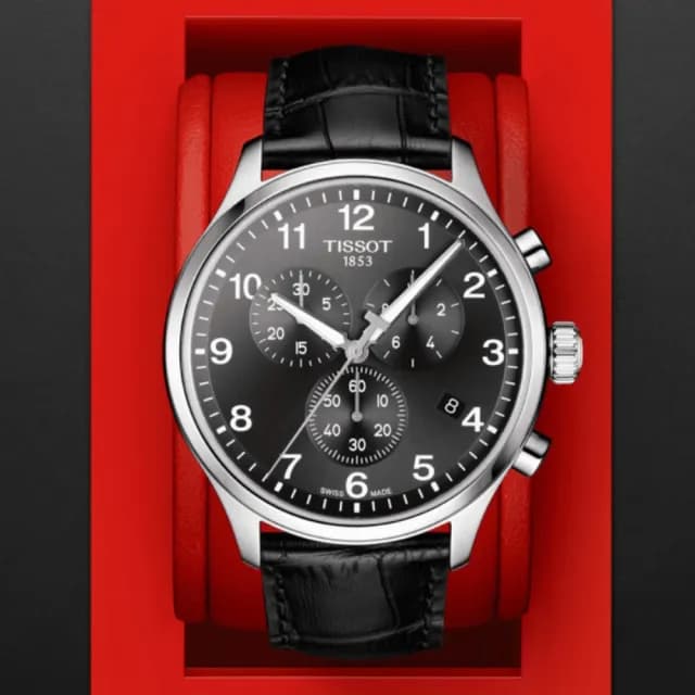 【TISSOT 天梭 官方授權】CHRONO XL 韻馳系列 三眼計時石英腕錶 七夕 情人節 送禮 推薦(T1166171605700)