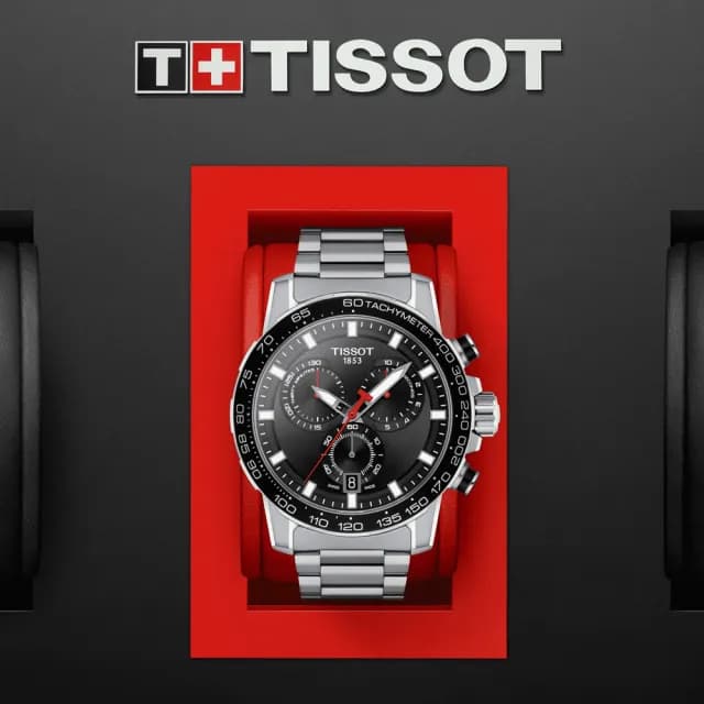 【TISSOT 天梭 官方授權】SUPERSPORT CHRONO 三眼計時石英腕錶 畢業禮物 送禮 推薦(T1256171105100)