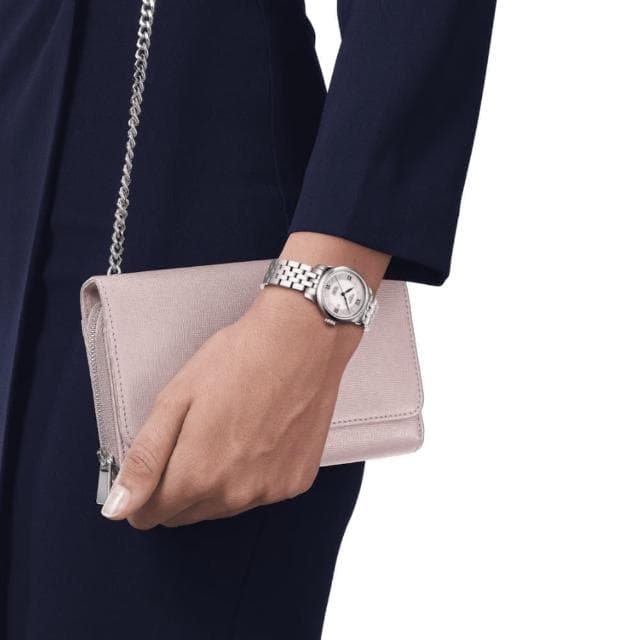 【TISSOT 天梭 官方授權】LE LOCLE 力洛克 20週年 真鑽機械腕錶 母親節 禮物 推薦(T0062071103601)