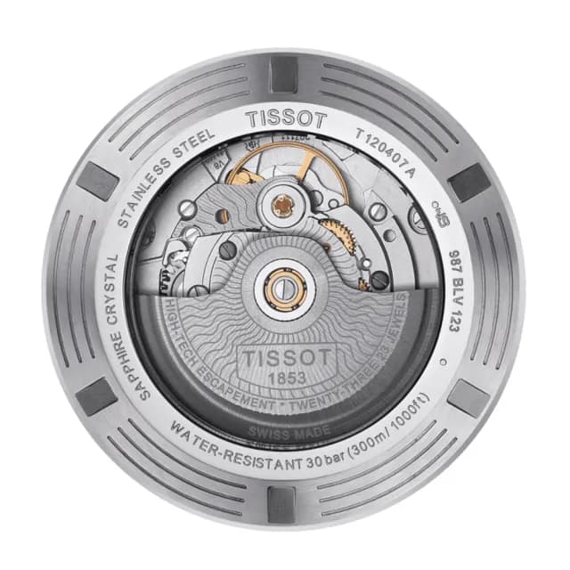 【TISSOT 天梭 官方授權】SEASTAR 海洋之星 300米潛水機械腕錶 父親節 禮物  送禮 推薦(T1204071704100)