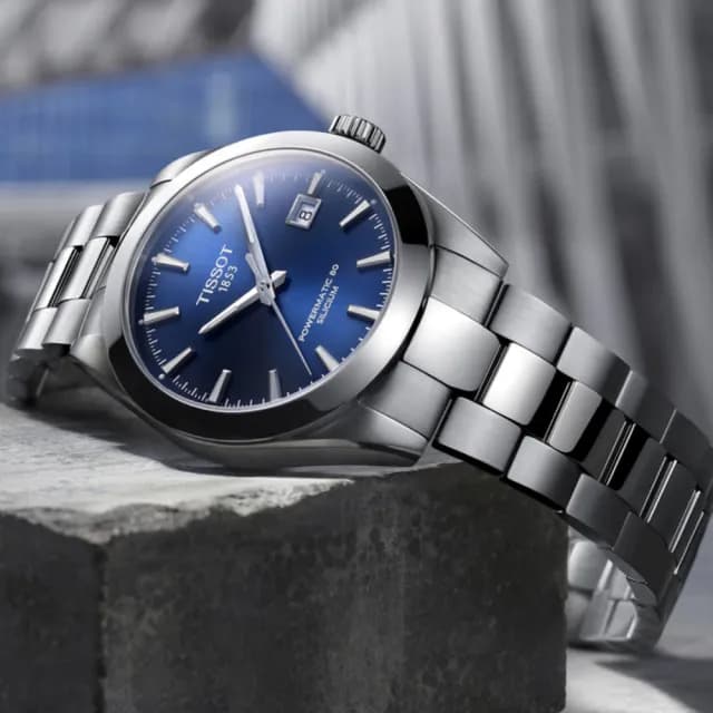 【TISSOT 天梭 官方授權】GENTLEMAN 80小時動力儲存 機械腕錶 父親節 禮物  送禮 推薦(T1274071104100)