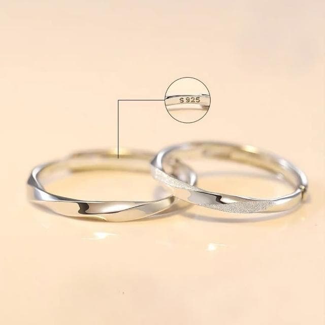【MoonDy】包包 純銀戒指 素戒指 訂婚戒指 情侶戒指 對戒 結婚戒指 銀戒指 細戒指 磨砂戒指 可調式戒