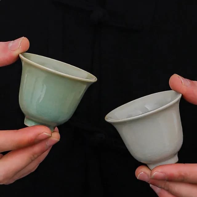 【沐森活】鈞窯款品茗茶杯六件組(茶杯/茶具/品茗杯/喬遷禮/父親節禮)