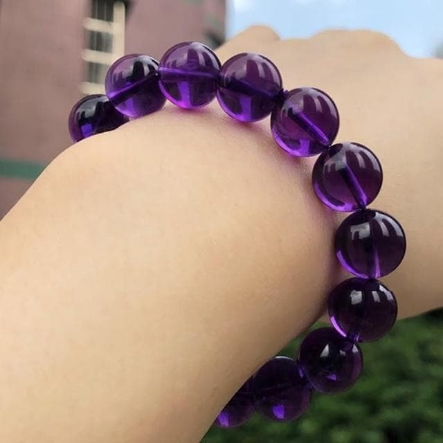 【MoonDy】母親節禮物 手環 開運能量手鍊 圓珠手串 紫水晶手鍊 串珠手鍊 水晶手鍊 單圈手鍊 情侶手鍊 男手