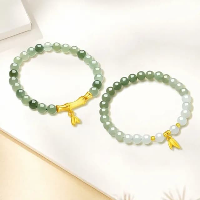 【MoonDy】雙11 包包 手環 純銀手環 和闐玉手串 和田玉手鏈 送女友 媽媽生日禮物 竹節手串 玉手