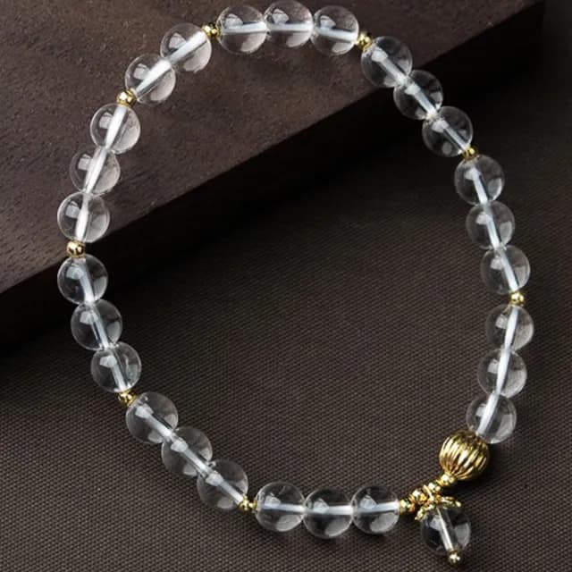 【KT DADA】雙11 包包 平安手鍊 女生禮物 白水晶手鍊 水晶手鍊 手環 手鍊串珠 手串 水晶串珠 招