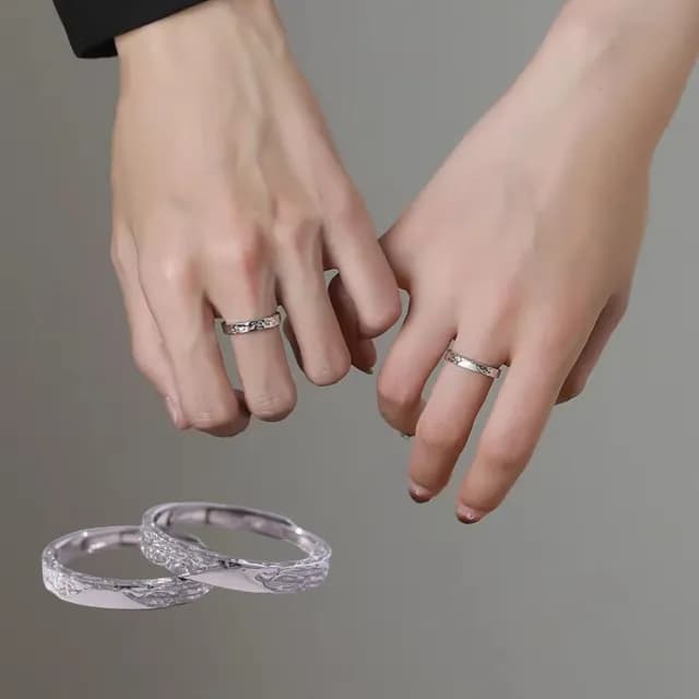 【LEEHER】女生/可調節戒指/情人節禮物/送男友/送女友/紀念禮物/對戒/純銀戒指/情侶對戒/情侶個
