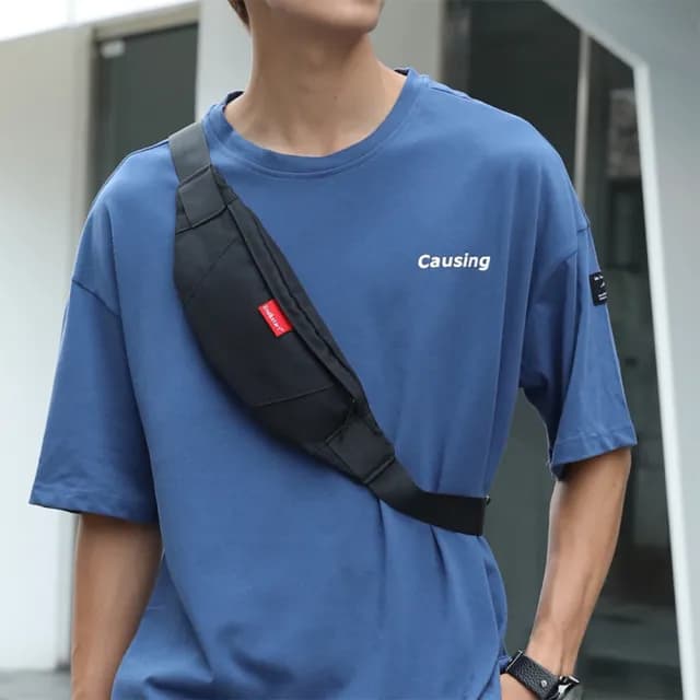 【LEEHER】父親節禮物 男士包包/小包/男包/胸包男/男生包包/胸包/腰包/背胸包/尼龍胸包/韓國包包/斜背包/肩