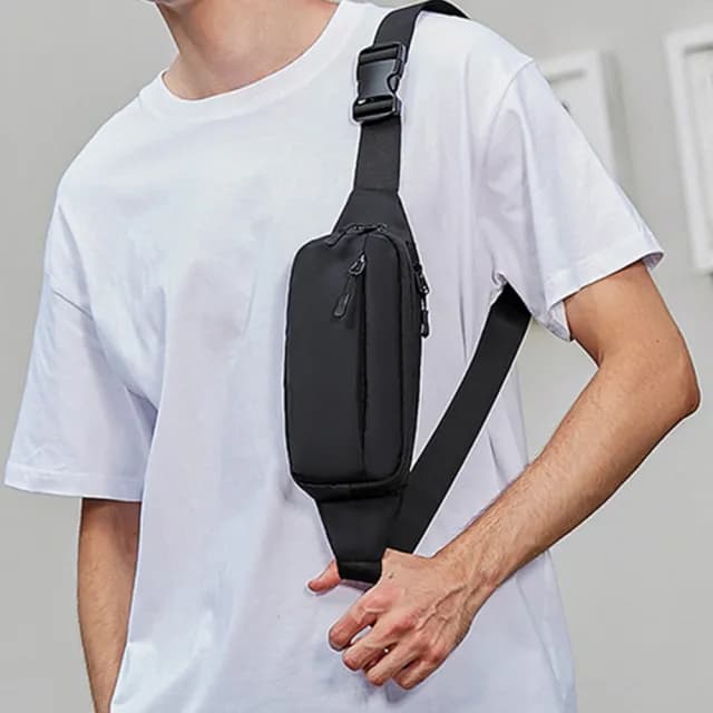 【LEEHER】父親節禮物 潮牌新款/男士包包/男生包包/胸包男/尼龍牛津布/運動包包/單肩包/斜挎包/日系小背包