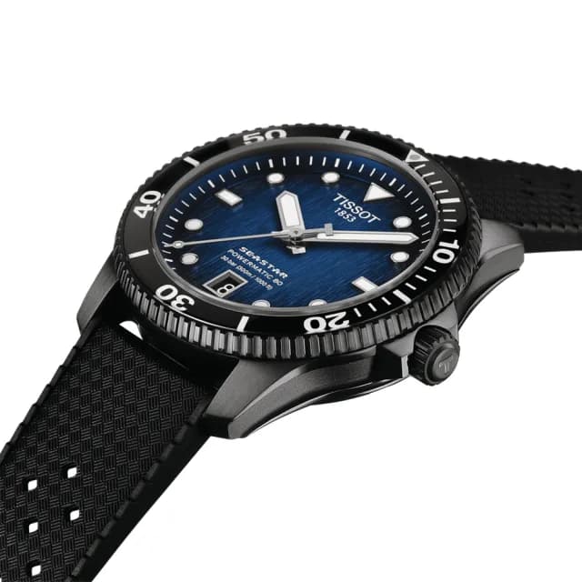 【TISSOT 天梭】SEASTAR1000海星系列 潛水機械腕錶 畢業禮物 送禮 推薦(T1208073704100)