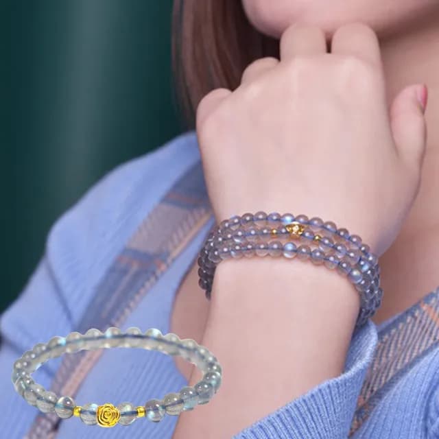 【MoonDy】包包 月光石手鍊 礦石手鍊 玉石手鍊 天然石手鍊 玫瑰手鍊 手串 情侶手鍊 玉手串  生日禮物