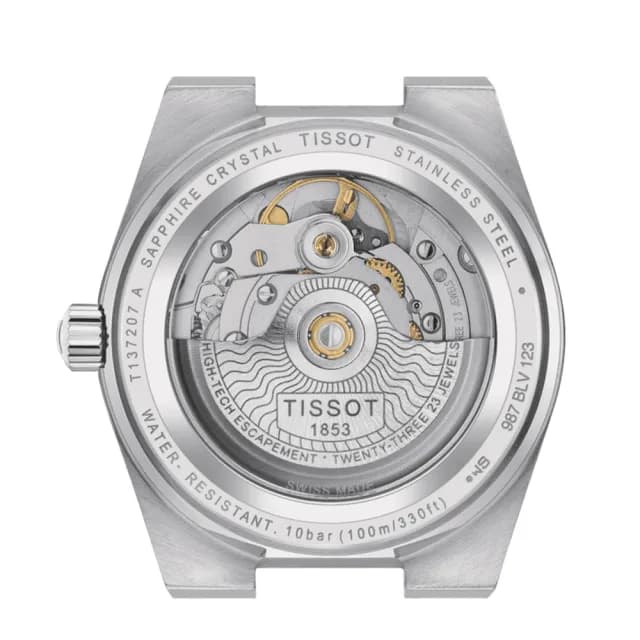 【TISSOT天梭 官方授權】PRX 機械錶 送禮推薦-35mm綠 618 年中慶(T1372071109101)