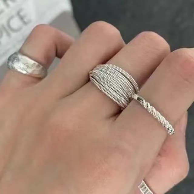 【LEEHER】雙11 女生/戒指/可調節戒指/情人節禮物/女友生日禮物/925純銀戒指/戒指女/ins/戒指女