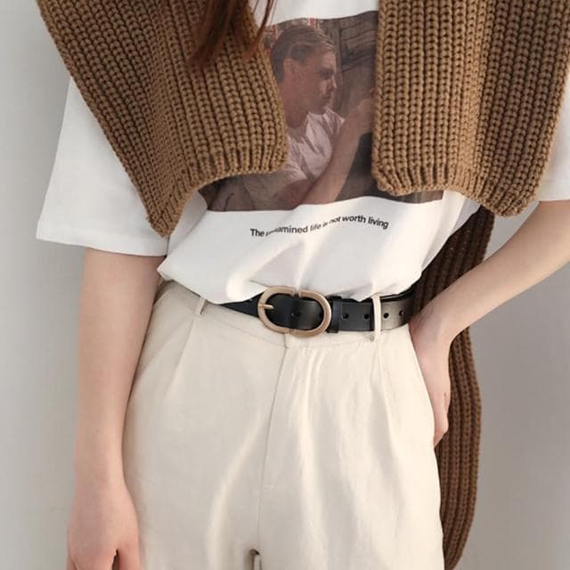 【LEEHER】女生/復古皮帶/韓國皮帶/針扣皮帶/真皮腰帶/頭層牛皮帶/女褲帶/金扣皮帶/寬皮帶/禮物/閨蜜禮物