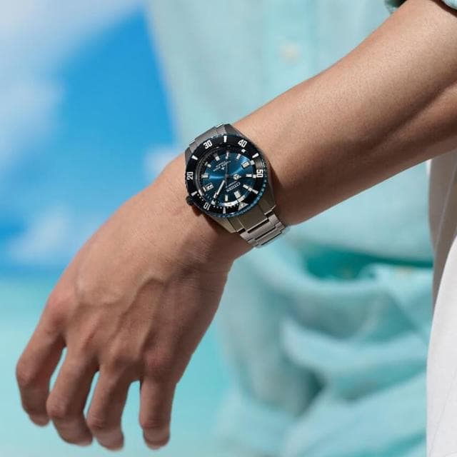 【CITIZEN 星辰】PROMASTER 35週年限量 鈦 1977征服潛水機械錶 特殊氣瓶包裝 母親節 禮物 男錶(NB6026-56L)