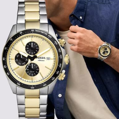【FOSSIL】Autocross 三眼多功能手錶-42mm 送禮 禮物 推薦(BQ2876)