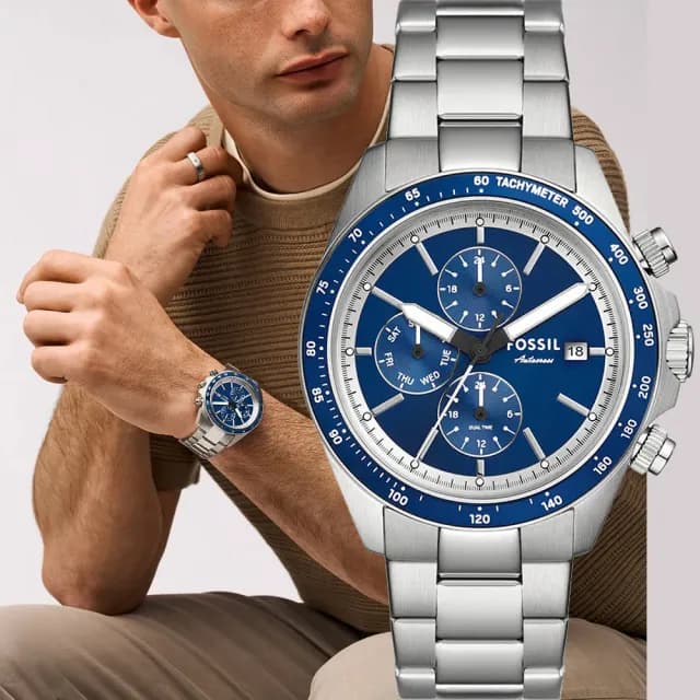 【FOSSIL】Autocross 三眼多功能手錶-42mm 禮物 送禮 推薦(BQ2869)