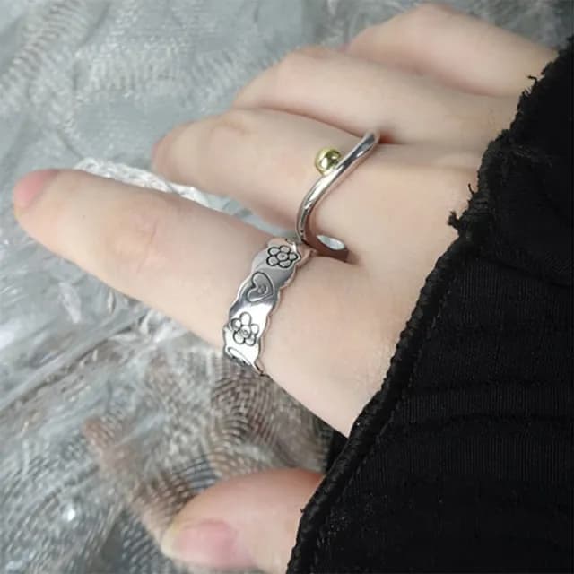 【LEEHER】雙11 ins戒指/可調式戒指/小香戒指/寬戒指/戒指/戒指女生/925純銀戒指/小禮物/情人節