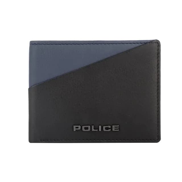 【POLICE】限量2折 頂級小牛皮6卡男用皮夾 布魯斯系列 全新專櫃展示品(七夕情人節禮物 送禮 男夾)