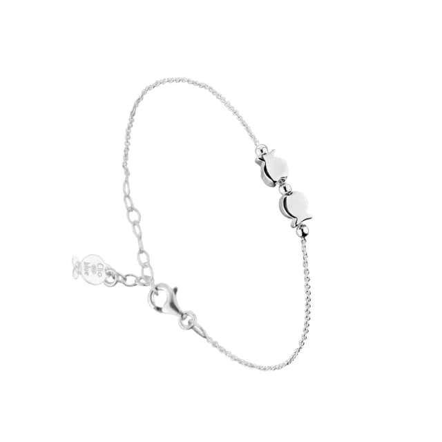 【CLIO BLUE】親親小可愛純銀手鍊 925純銀 情人魚 雙魚(法國巴黎品牌/925純銀)