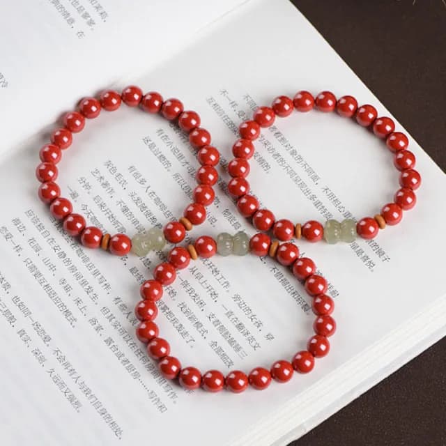 【LEESA】情人節禮物 七夕 帝王砂手鍊\手串\手環\佛珠\單圈手串\和田玉手鍊\並蒂蓮\女手鍊\避邪手鍊\招財手