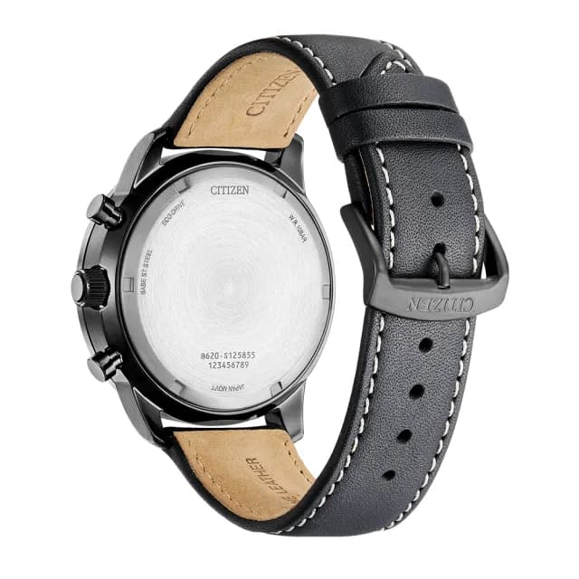 【CITIZEN 星辰】Chronograph系列 型男必備 光動能三眼計時腕錶 畢業禮物 送禮 推薦(CA4505-21X)