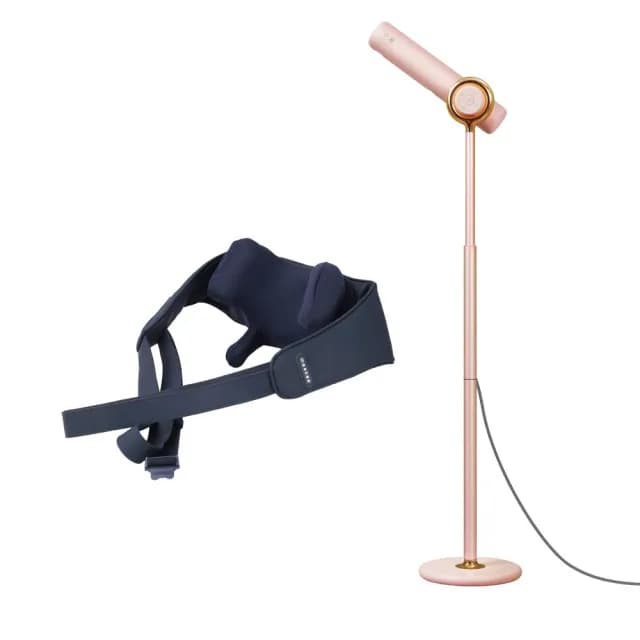 【meekee】小嵐-立式吹風機+仿真揉捏肩頸按摩器超值組合(MK-DRYER-1+MSG01)