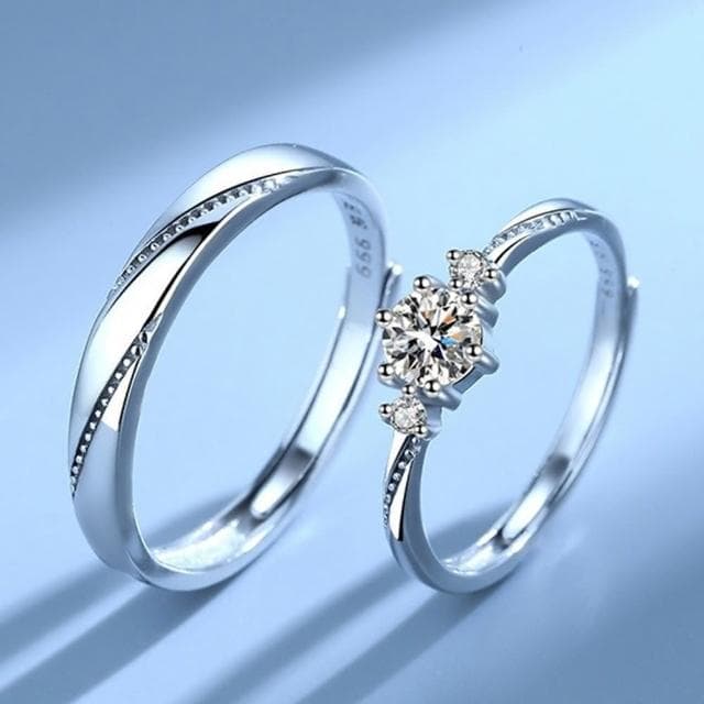 【LEEHER】結婚戒指/鋯石戒指/求婚戒指/對戒/指環/生日禮物/情侶戒指/情侶禮物/情侶對戒/戒指/