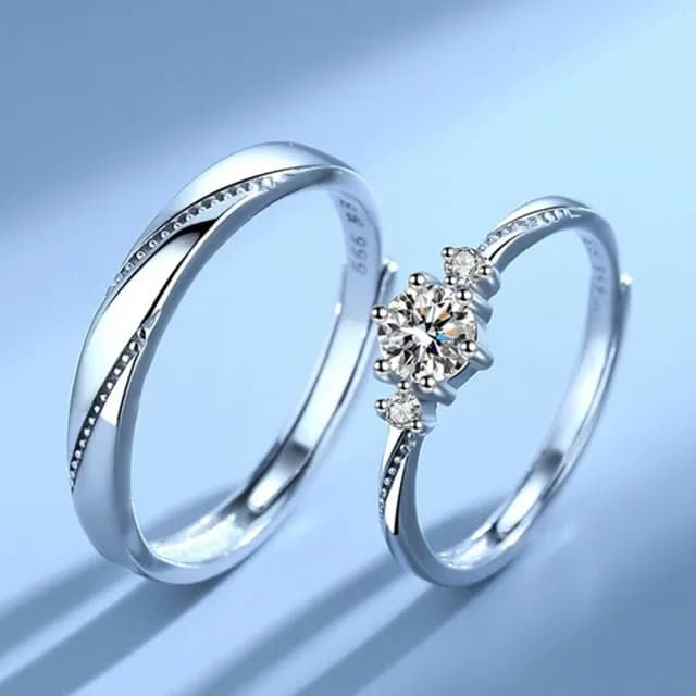 【LEEHER】結婚戒指/鋯石戒指/求婚戒指/對戒/指環/生日禮物/情侶戒指/情侶禮物/情侶對戒/戒指/