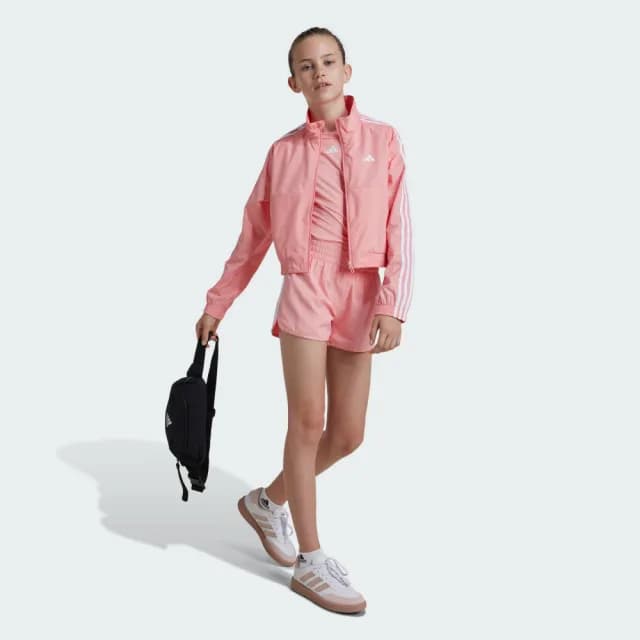 【adidas 愛迪達】TRAIN ESSENTIAL 運動外套 童裝 IV9594