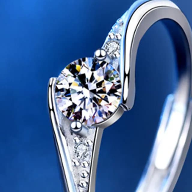 【LEEHER】純銀飾品/生日禮物/情侶戒指/結婚戒指/純銀戒指/鋯石戒指/開口戒指/韓國戒指/可調節/