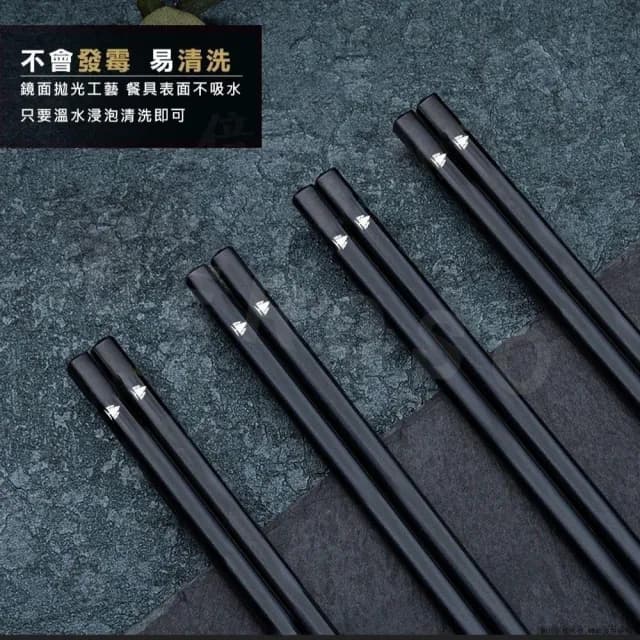 【Beroso 倍麗森】316不鏽鋼長方筷子10入組(SGS檢驗合格/四方筷/露營餐具)