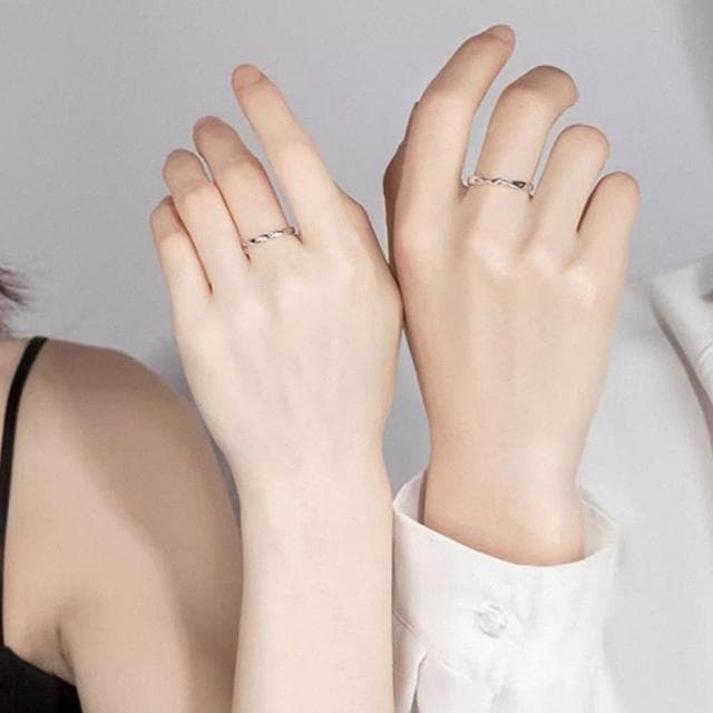 【LEESA】對戒/指環/純銀戒指/可調節戒指/情侶對戒/結婚戒指/求婚戒指/銀戒指/男戒指/女戒指/新婚禮物
