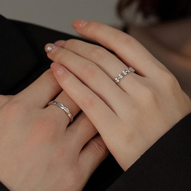【LEESA】求婚戒指/純銀戒指/鑽石戒指/結婚戒指/情侶戒指/訂婚戒指/可調式戒指/男戒指/女戒指/一週年禮物
