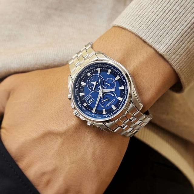 【CITIZEN 星辰】GENTS 光動能 萬年曆 電波對時 男錶 父親節 送禮 禮物推薦(AT9120-89L)