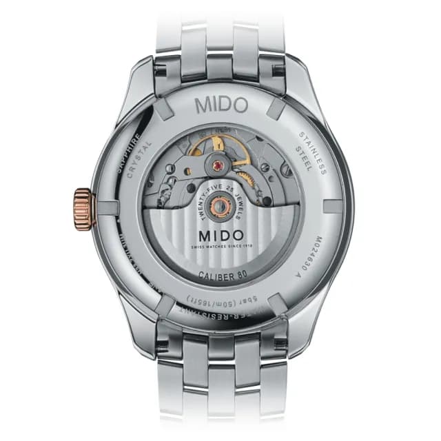 【MIDO 美度】雋永系列 日曆機械腕錶 畢業禮物 送禮 推薦(M0246302206100)