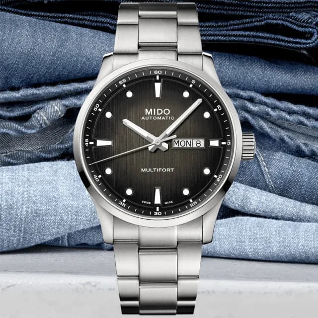 【MIDO 美度】先鋒系列 髮絲紋 機械腕錶 畢業禮物 送禮 推薦(M0384301105100)