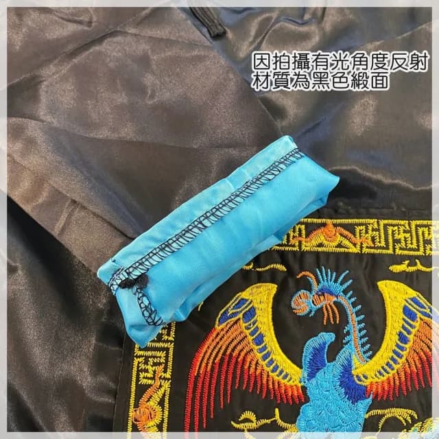【橘魔法】殭屍服 帽子+黑色刺繡開岔長袍(萬聖節角色扮演 男童 長袍 連身衣 童裝  cosplay)