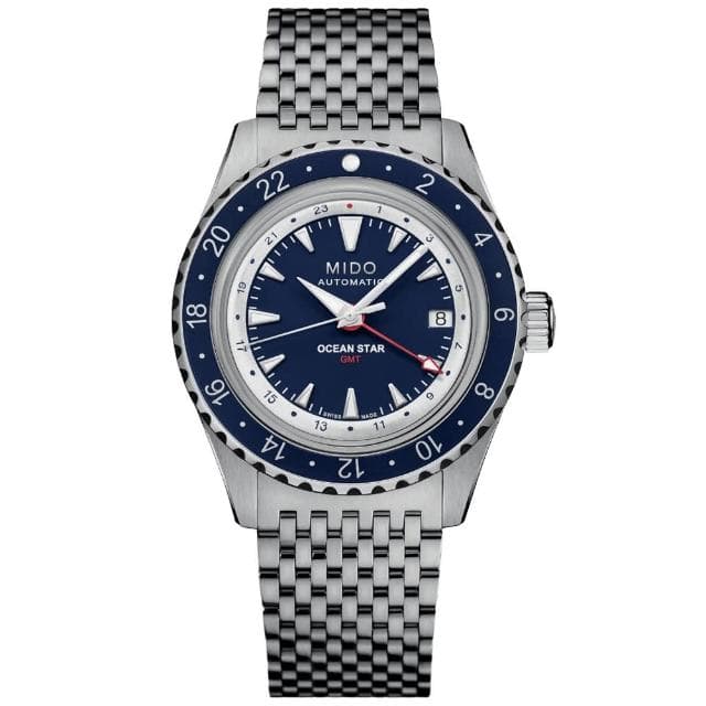 【MIDO 美度】OCEAN STAR GMT 海洋之星 特別版 GMT 機械腕錶 母親節 禮物 推薦(M0268291804100)