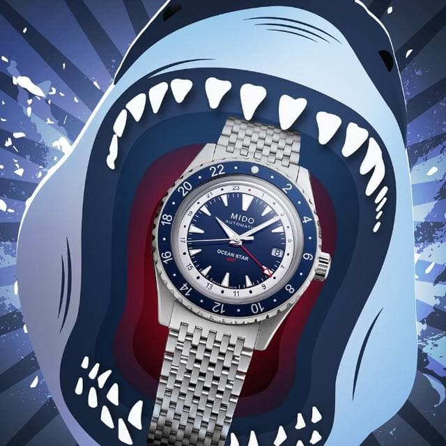 【MIDO 美度】OCEAN STAR GMT 海洋之星 特別版 GMT 機械腕錶 母親節 禮物 推薦(M0268291804100)