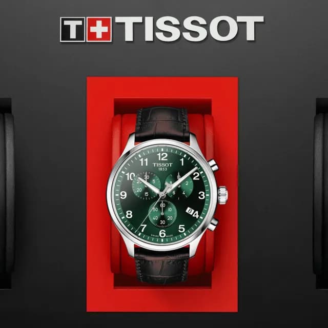【TISSOT 天梭 官方授權】CHRONO XL 韻馳系列 三眼計時腕錶 七夕 情人節 禮物 送禮 推薦(T1166171609200)