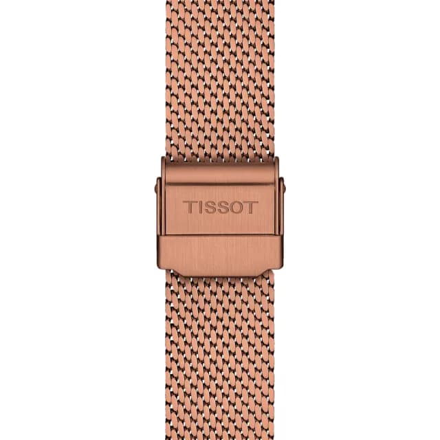 【TISSOT 天梭 官方授權】EVERYTIME LADY 古銅金 時尚腕錶 畢業禮物 送禮 推薦(T1432103333100)