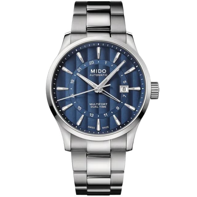 【MIDO 美度】GMT 先鋒系列 雙時區顯示 機械腕錶 畢業禮物 送禮 推薦(M0384291104100)