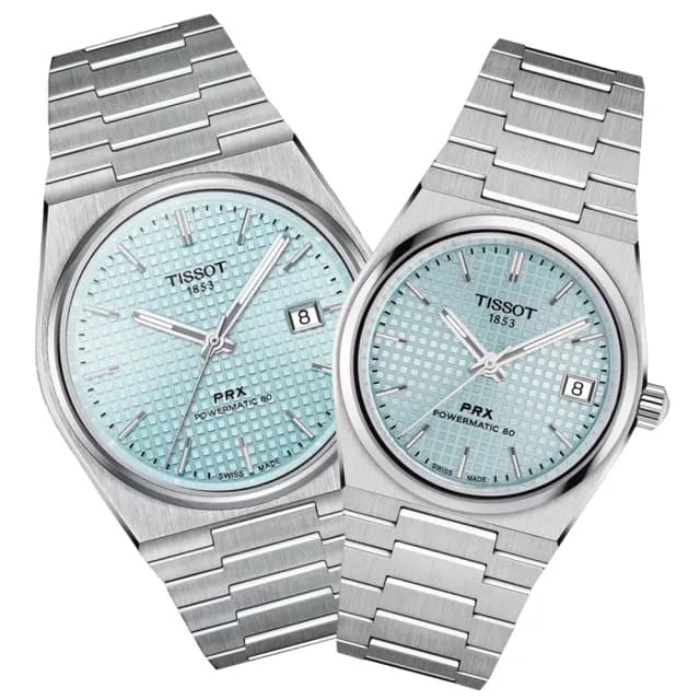 【TISSOT 天梭】PRX系列 復刻 機械對錶 七夕 情人節 禮物 送禮 推薦(T1374071135100/T1372071135100)